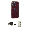 MARSİLYAN™- iPhone 14 Pro Kılıf Ufuk Form Prime - Siyah 20D Premium Cam Ekran Koruyucu + Raze Metal Kamera Lens - GD