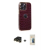 MARSİLYAN™- iPhone 14 Pro Kılıf Ufuk Form Prime - Siyah 6D Mat Seramik Hayalet Nano Ekran Koruyucu + Raze Metal Kamera Lens - GD
