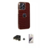 MARSİLYAN™- iPhone 14 Pro Kılıf Ufuk Form Prime - Siyah Bilvis 3D Mat Cam Ekran Koruyucu + Raze Metal Kamera Lens - GD