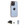 MARSİLYAN™- iPhone 14 Pro Kılıf Ufuk Form Prime - Siyah Joko Magic 5D Cam + Raze Metal Kamera Lens - GD
