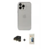 MARSİLYAN™- iPhone 14 Pro Kılıf Ufuk Minimal Özel Seri - Siyah 6D Mat Seramik Hayalet Nano Ekran Koruyucu + Raze Metal Kamera Lens - GD