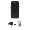 MARSİLYAN™- iPhone 14 Pro Kılıf Ufuk Minimal Özel Seri - Siyah 6D Mat Seramik Hayalet Nano Ekran Koruyucu + Raze Metal Kamera Lens - GD