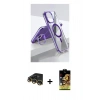 MARSİLYAN™- iPhone 14 Pro Kılıf Vadi Çizgi Özel Seri - Siyah Buffer Cam Ekran Koruyucu + Raze Metal Kamera Lens - GD