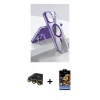 MARSİLYAN™- iPhone 14 Pro Kılıf Vadi Çizgi Özel Seri - Siyah Buffer Hayalet Cam Ekran Koruyucu + Gold Raze Metal Kamera Lens