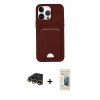 MARSİLYAN™- iPhone 14 Pro Kılıf Vadi Çizgi Prime - Siyah 6D Mat Seramik Hayalet Nano Ekran Koruyucu + Raze Metal Kamera Lens - GD