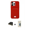 MARSİLYAN™- iPhone 14 Pro Kılıf Vadi Çizgi Prime - Siyah 6D Mat Seramik Hayalet Nano Ekran Koruyucu + Raze Metal Kamera Lens - GD