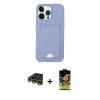 MARSİLYAN™- iPhone 14 Pro Kılıf Vadi Çizgi Prime - Siyah Buffer Cam Ekran Koruyucu + Raze Metal Kamera Lens - GD
