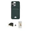 MARSİLYAN™- iPhone 14 Pro Kılıf Vadi Çizgi Prime - Siyah Mat Seramik Nano Ekran Koruyucu + Raze Metal Kamera Lens - GD