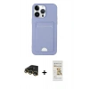 MARSİLYAN™- iPhone 14 Pro Kılıf Vadi Çizgi Prime - Siyah Mat Seramik Nano Ekran Koruyucu + Raze Metal Kamera Lens - GD