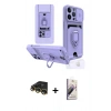 MARSİLYAN™- iPhone 14 Pro Kılıf Vadi Form Prime - Siyah Bilvis 3D Mat Cam Ekran Koruyucu + Gold Raze Metal Kamera Lens