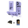 MARSİLYAN™- iPhone 14 Pro Kılıf Vadi Form Prime - Siyah Buffer Hayalet Cam Ekran Koruyucu + Raze Metal Kamera Lens - GD