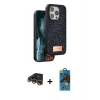 MARSİLYAN™- iPhone 14 Pro Kılıf Vadi Klasik Serisi - Siyah 18D Cam Ekran Koruyucu + Raze Metal Kamera Lens - GD