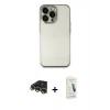 MARSİLYAN™- iPhone 14 Pro Kılıf Vadi Minimal - Şeffaf Pasifik Cam Ekran Koruyucu + Raze Metal Kamera Lens - GD