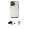 MARSİLYAN™- iPhone 14 Pro Kılıf Vadi Minimal - Siyah Joko Magic 5D Cam + Gold Raze Metal Kamera Lens