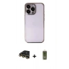 MARSİLYAN™- iPhone 14 Pro Kılıf Vadi Minimal - Siyah Joko Magic 5D Hayalet Cam + Raze Metal Kamera Lens - GD