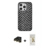 MARSİLYAN™- iPhone 14 Pro Kılıf Vadi Özel Seri - Siyah Mat Seramik Nano Ekran Koruyucu + Raze Metal Kamera Lens - GD