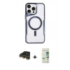 MARSİLYAN™- iPhone 14 Pro Kılıf Yadigar Klasik Özel Seri - Siyah 20D Premium Cam Ekran Koruyucu + Raze Metal Kamera Lens - GD