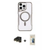 MARSİLYAN™- iPhone 14 Pro Kılıf Yadigar Klasik Özel Seri - Siyah 6D Mat Seramik Hayalet Nano Ekran Koruyucu + Raze Metal Kamera Lens - GD