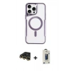 MARSİLYAN™- iPhone 14 Pro Kılıf Yadigar Klasik Özel Seri - Siyah Bilvis Hayalet Cam Ekran Koruyucu + Raze Metal Kamera Lens - GD