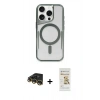 MARSİLYAN™- iPhone 14 Pro Kılıf Yadigar Klasik Özel Seri - Siyah Mat Seramik Nano Ekran Koruyucu + Raze Metal Kamera Lens - GD