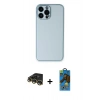 MARSİLYAN™- iPhone 14 Pro Kılıf Yadigar Klasik - Siyah 18D Cam Ekran Koruyucu + Raze Metal Kamera Lens - GD