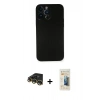 MARSİLYAN™- iPhone 14 Pro Kılıf Yadigar Yansıma Serisi - Siyah 6D Mat Seramik Hayalet Nano Ekran Koruyucu + Raze Metal Kamera Lens - GD