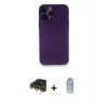 MARSİLYAN™- iPhone 14 Pro Kılıf Yadigar Yansıma Serisi - Siyah Joko Magic 5D Cam + Raze Metal Kamera Lens - GD