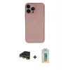 MARSİLYAN™- iPhone 14 Pro Kılıf Yadigar Yansıma Serisi - Siyah Polymer Nano Ekran Koruyucu + Raze Metal Kamera Lens - GD