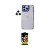 MARSİLYAN™- iPhone 14 Pro Kılıf Yankı Asil Serisi - Siyah Buffer Cam Ekran Koruyucu