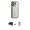 MARSİLYAN™- iPhone 14 Pro Kılıf Yankı Işık Özel Seri - Siyah Joko Magic 5D Cam + Raze Metal Kamera Lens - GD