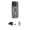 MARSİLYAN™- iPhone 14 Pro Kılıf Yankı Işık Prime - Siyah Joko Magic 5D Cam + Raze Metal Kamera Lens - GD