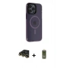 MARSİLYAN™- iPhone 14 Pro Kılıf Yankı Işık Prime - Siyah Joko Magic 5D Hayalet Cam + Raze Metal Kamera Lens - GD