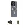 MARSİLYAN™- iPhone 14 Pro Kılıf Yankı Işık Prime - Siyah Joko Magic 5D Hayalet Cam + Raze Metal Kamera Lens - GD