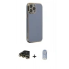 MARSİLYAN™- iPhone 14 Pro Kılıf Yankı Serisi - Siyah Joko Magic 5D Cam + Raze Metal Kamera Lens - GD