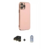 MARSİLYAN™- iPhone 14 Pro Kılıf Yankı Serisi - Siyah Joko Magic 5D Cam + Raze Metal Kamera Lens - GD