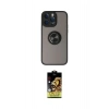MARSİLYAN™- iPhone 14 Pro Kılıf Yörünge Çizgi - Siyah Buffer Cam Ekran Koruyucu