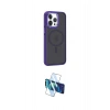 MARSİLYAN™- iPhone 14 Pro Kılıf Yörünge Klasik - Siyah 3D Antistatik Cam Ekran Koruyucu