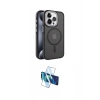 MARSİLYAN™- iPhone 14 Pro Kılıf Yörünge Klasik - Siyah 3D Antistatik Cam Ekran Koruyucu