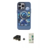 MARSİLYAN™- iPhone 14 Pro Kılıf Zirve Form Özel Seri - Siyah 20D Premium Cam Ekran Koruyucu + Raze Metal Kamera Lens - GD