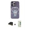 MARSİLYAN™- iPhone 14 Pro Kılıf Zirve Form Özel Seri - Siyah 20D Premium Cam Ekran Koruyucu + Raze Metal Kamera Lens - GD
