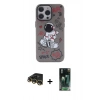 MARSİLYAN™- iPhone 14 Pro Kılıf Zirve Form Özel Seri - Siyah 360 Mat Full Body Arka Koruyucu + Raze Metal Kamera Lens - GD