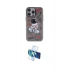 MARSİLYAN™- iPhone 14 Pro Kılıf Zirve Form Özel Seri - Siyah 3D Antistatik Cam Ekran Koruyucu