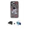 MARSİLYAN™- iPhone 14 Pro Kılıf Zirve Form Özel Seri - Siyah 3D Antistatik Cam Ekran Koruyucu + Raze Metal Kamera Lens - GD