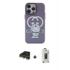 MARSİLYAN™- iPhone 14 Pro Kılıf Zirve Form Özel Seri - Siyah Bilvis Hayalet Cam Ekran Koruyucu + Raze Metal Kamera Lens - GD