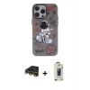 MARSİLYAN™- iPhone 14 Pro Kılıf Zirve Form Özel Seri - Siyah Bilvis Hayalet Cam Ekran Koruyucu + Raze Metal Kamera Lens - GD