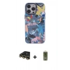 MARSİLYAN™- iPhone 14 Pro Kılıf Zirve Form Özel Seri - Siyah Joko Magic 5D Hayalet Cam + Raze Metal Kamera Lens - GD