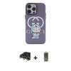 MARSİLYAN™- iPhone 14 Pro Kılıf Zirve Form Özel Seri - Siyah Joko Magic 5D Hayalet Cam + Raze Metal Kamera Lens - GD