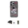 MARSİLYAN™- iPhone 14 Pro Kılıf Zirve Form Özel Seri - Siyah Joko Magic 5D Hayalet Cam + Raze Metal Kamera Lens - GD
