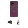 MARSİLYAN™- iPhone 14 Pro Kılıf Zirve Klasik Prime - Siyah Bilvis 3D Mat Cam Ekran Koruyucu + Raze Metal Kamera Lens - GD