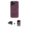 MARSİLYAN™- iPhone 14 Pro Kılıf Zirve Klasik Prime - Siyah Buffer Hayalet Cam Ekran Koruyucu + Raze Metal Kamera Lens - GD